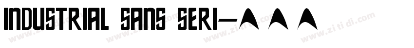 industrial sans seri字体转换